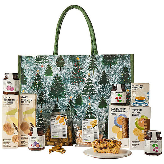 Large Winter Forest Hamper Tote
