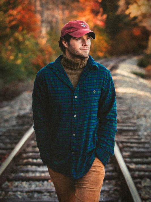 Grandad's Plaid Flannel Shirt - Men's