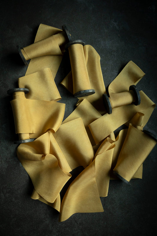 Guilded Gold Silk Ribbon Wreath